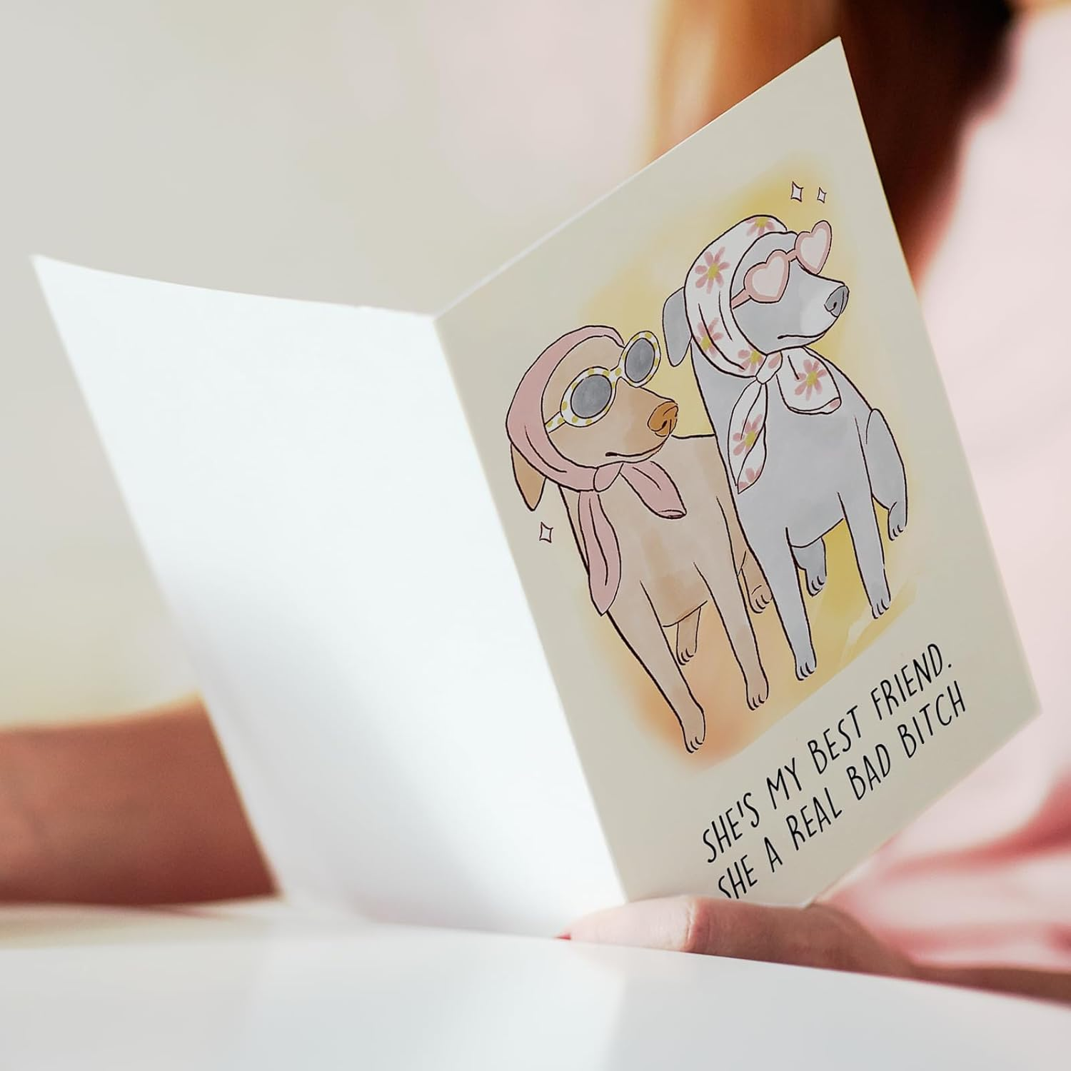 Beixian Funny Dog Birthday Cards for women, Best Friend Birthday Gifts for Her, Humor Birthday Card Gift for Sisters, Unique Birthday Gifts for Girlfriend - Image 6