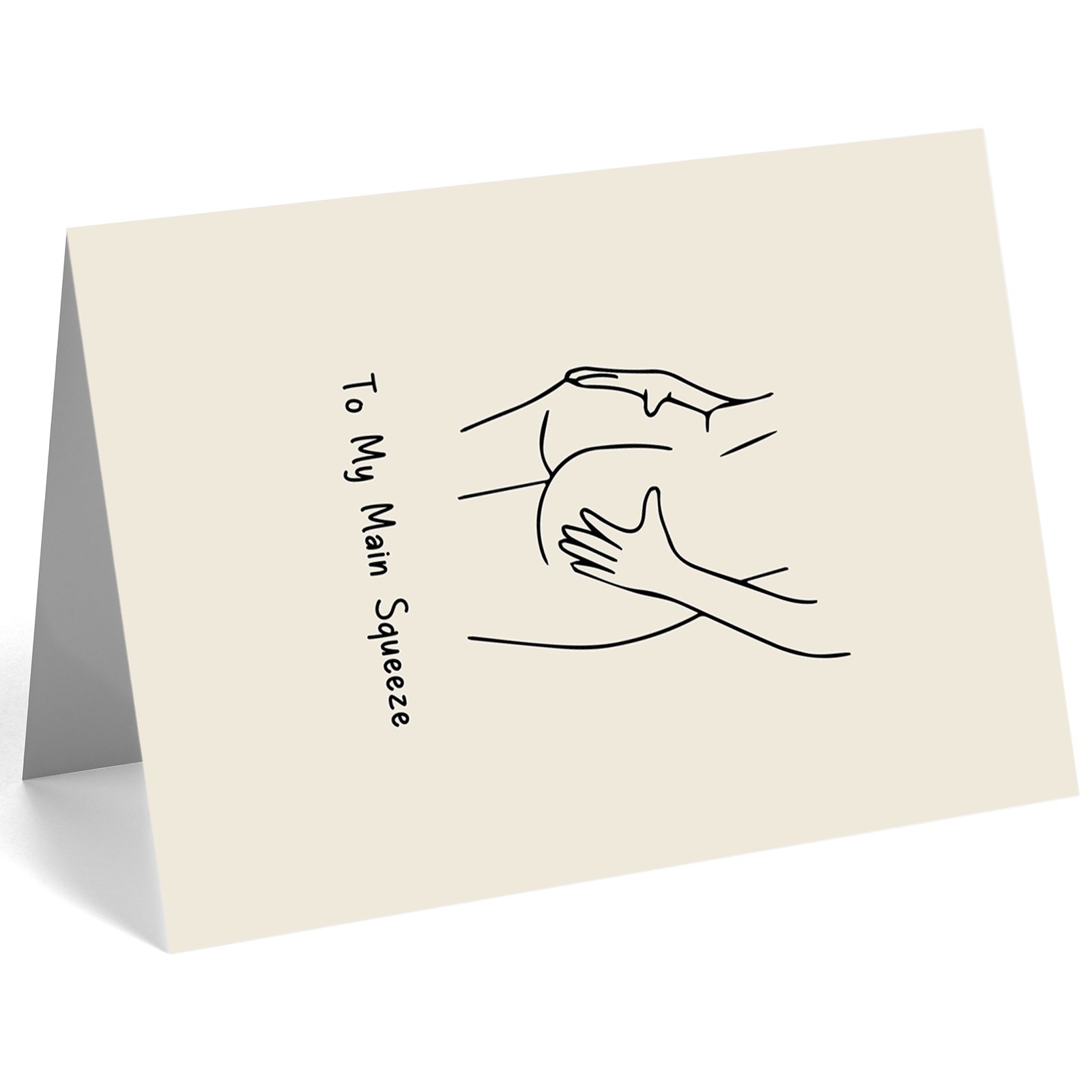 Funny Anniversary Card for Boyfriend, Girlfriend, Husband or Wife, Valentines Day Card for Him– “To My Main Squeeze” Romantic Naughty Love Card - Image 5