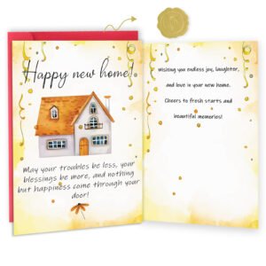 New Home Card, Funny Housewarming Card Gifts for Women Men, Congratulations on Having a New House Cards