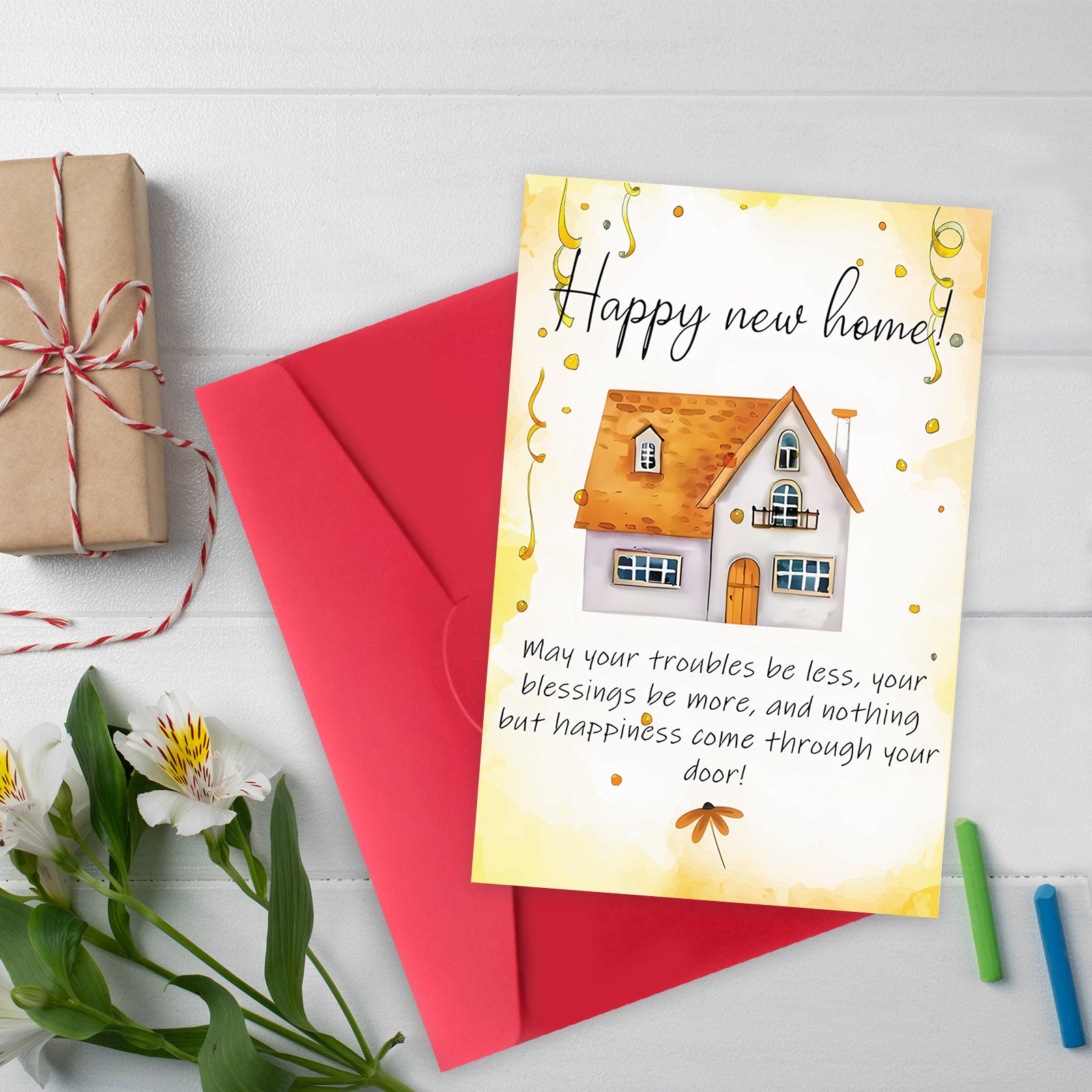 New Home Card, Funny Housewarming Card Gifts for Women Men, Congratulations on Having a New House Cards - Image 3