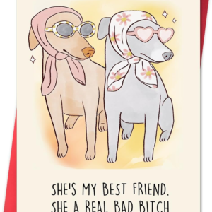 Beixian Funny Dog Birthday Cards for women, Best Friend Birthday Gifts for Her, Humor Birthday Card Gift for Sisters, Unique Birthday Gifts for Girlfriend