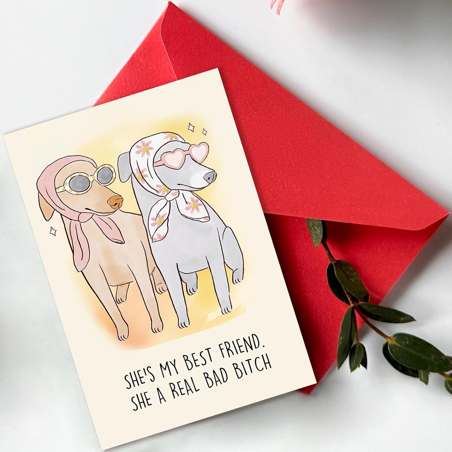 Beixian Funny Dog Birthday Cards for women, Best Friend Birthday Gifts for Her, Humor Birthday Card Gift for Sisters, Unique Birthday Gifts for Girlfriend - Image 3