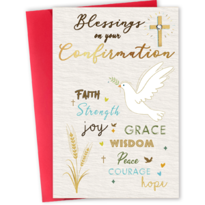 Beixian Confirmation Gifts for Teen Girls Boys, First Communion Card Gift for Him Her, Religious Card, Religious Gifts for Women Men