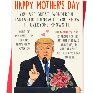 Funny Mothers Day Card, Humor Mothers Day Gifts for Mom from Daughter Son, Unique Mother’s Day Card for Wife from Husband