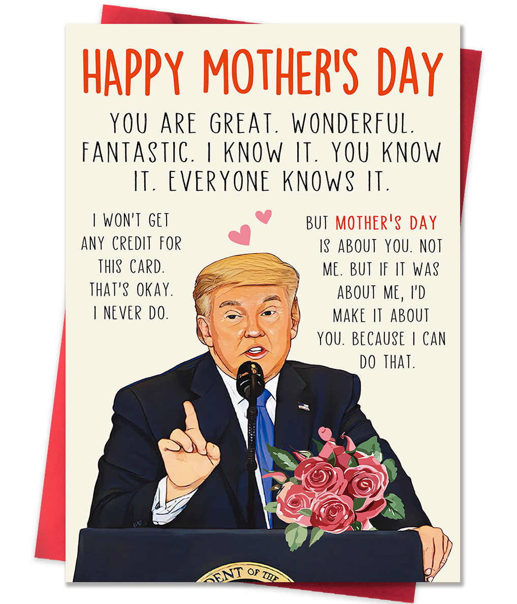 Funny Mothers Day Card, Humor Mothers Day Gifts for Mom from Daughter Son, Unique Mother’s Day Card for Wife from Husband
