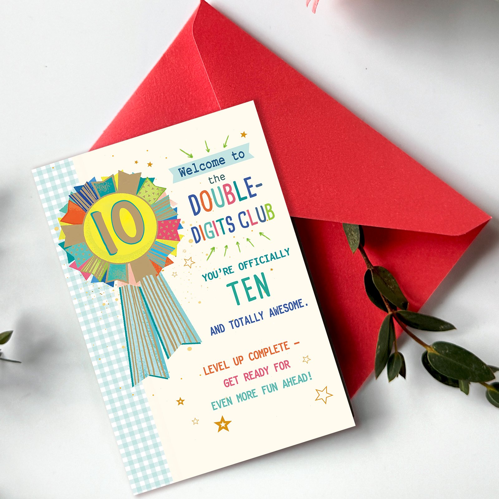 Beixian Funny 10th Birthday Card, Happy 10th Birthday Decorations for Boys Girls, Sweet 10 Year Old Birthday Gifts for Son Daughter - Image 2