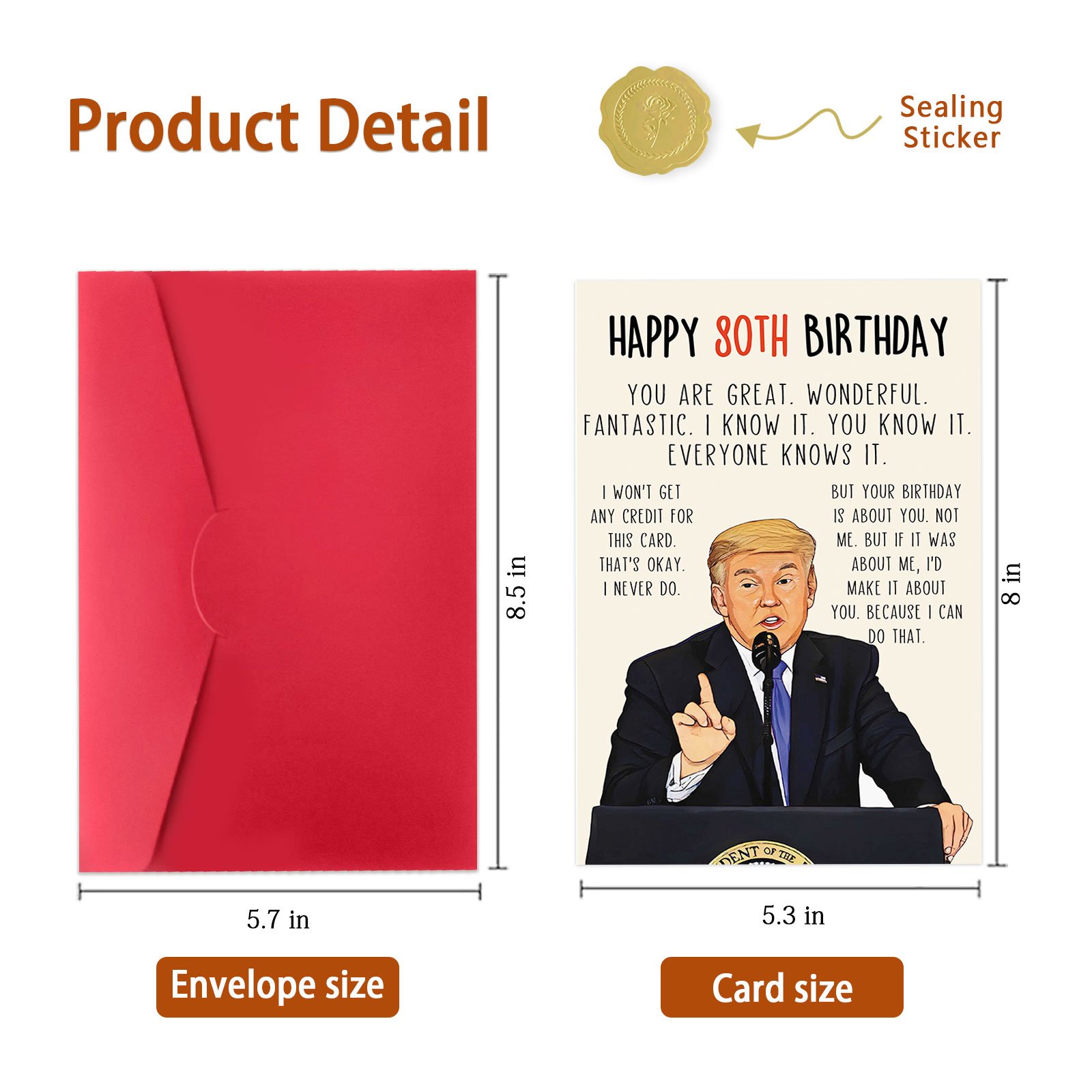 Funny 80th Birthday Card, Hilarious 80 Years Old Birthday Card Gift for Men Women, Great 80th Birthday Gifts for Friends, Dad, Mom, Husband, Wife, Brother, Sister - Image 3