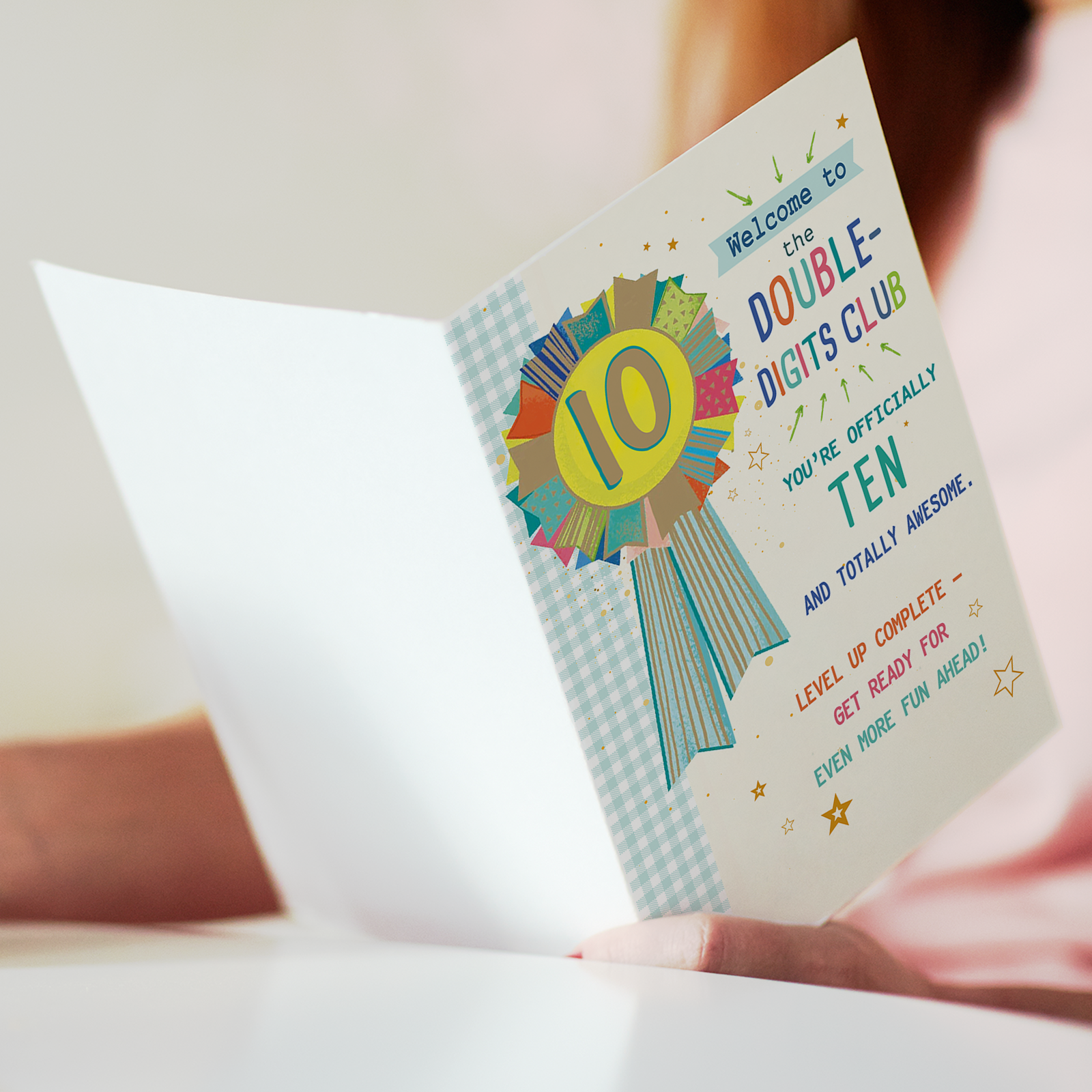 Beixian Funny 10th Birthday Card, Happy 10th Birthday Decorations for Boys Girls, Sweet 10 Year Old Birthday Gifts for Son Daughter - Image 4