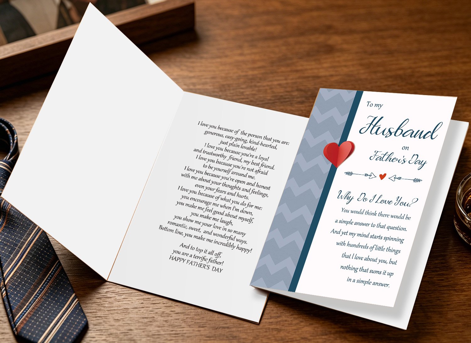 Beixian Fathers Day Card for Husband, Funny Fathers Day Card Gifts from Wife, Romantic Father's Day Cards Gifts to My Baby's Father - Image 5