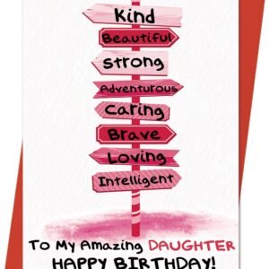 Daughter Birthday Card, Happy Birthday Daughter Gifts from Mom Dad Parents