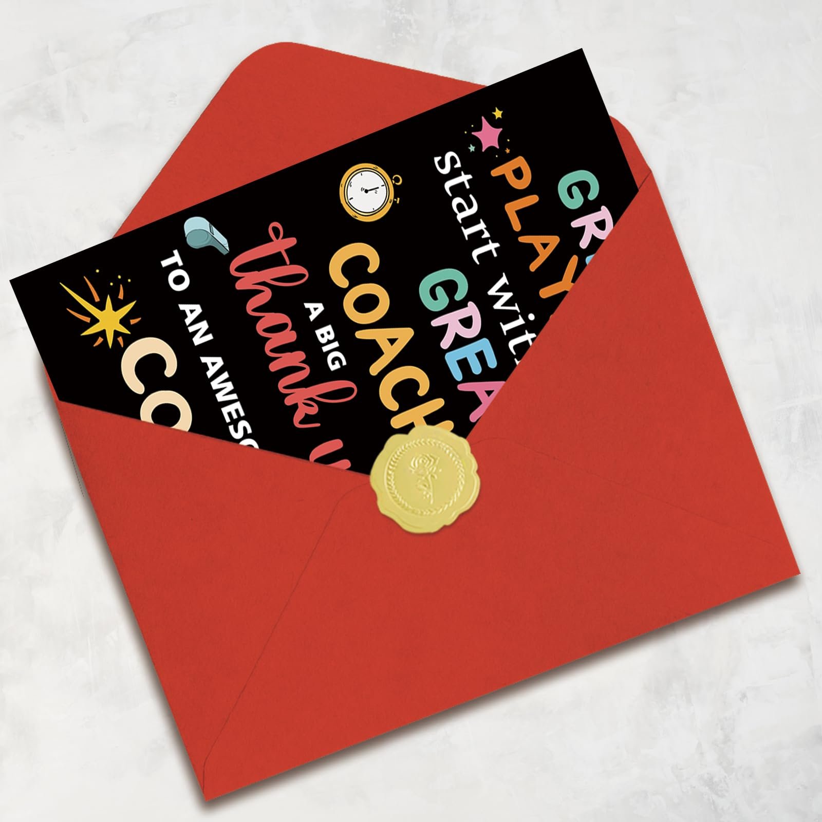 Thank You Coach Card for Men Women, Basketball Baseball Volleyball Pool Football Coach Appreciation Gifts, Great Players Start With Great Coaches - Image 2